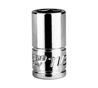 Capri Tools 1/4 in. Drive 11/32 in. 6-Point SAE Shallow Socket