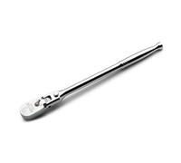 Capri Tools 1/4 in. Drive Fine 90-Tooth Locking Flex-Head Ratchet, Extra Long Chrome Handle