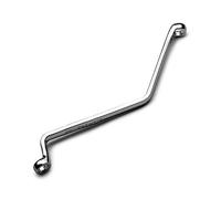 Capri Tools 10 mm Brake Bleeder Wrench, Angled Double Box End, Metric