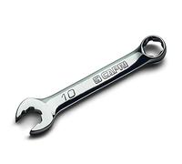 Capri Tools 10 mm WaveDrive Pro Stubby Combination Wrench for Regular and Rounded Bolts