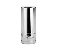 Capri Tools 13 mm Semi-Deep Socket, 3/8 in. Drive, 6-Point, Metric