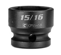 Capri Tools 15/16 in. Stubby Impact Socket, 1/2 in. Drive, 6-Point, SAE (CP55458)