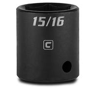 Capri Tools 15/16-Inch Shallow Impact Socket, 1/2-Inch Drive, 6-Point, SAE