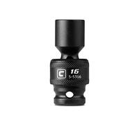 Capri Tools 16 mm Universal Impact Socket, 1/2-Inch Drive, 6-Point, Metric