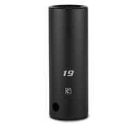 Capri Tools 19 mm Deep Impact Socket, 1/2-Inch Drive, 6-Point, Metric