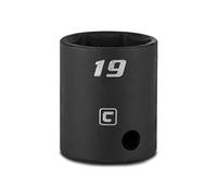 Capri Tools 19 mm Shallow Impact Socket, 3/8-Inch Drive, 6-Point, Metric