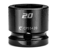 Capri Tools 20 mm Stubby Impact Socket, 1/2 in. Drive, 6-Point, Metric (CP55420)