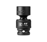 Capri Tools 22 mm Universal Impact Socket, 1/2-Inch Drive, 6-Point, Metric