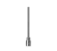 Capri Tools 3-0605 Long 4 mm Hex Bit Socket, 1/4-Inch Drive, Metric