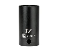 Capri Tools 3/8 in. Drive 17 mm Semi-Deep Impact Socket