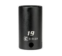 Capri Tools 3/8 in. Drive 19 mm Semi-Deep Impact Socket