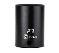 Capri Tools 3/8 in. Drive 23 mm Semi-Deep Impact Socket