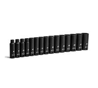 Capri Tools 3/8 in. Drive Metric Deep Impact Socket Set (15-Piece), deep Set / 8-22 mm (CP53000-15MD)