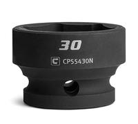 Capri Tools 30 mm Stubby Impact Socket, 1/2 in. Drive, 6-Point, Metric