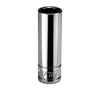 Capri Tools 7/16 in. Deep Socket, 1/4 in. Drive, 12-Point, SAE