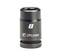 Capri Tools 8 mm Shallow Impact Socket, 1/4-Inch Drive, 6-Point, Metric