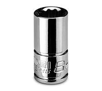 Capri Tools 8 mm Shallow Socket, 1/4 in. Drive, 12-Point, Metric