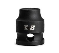 Capri Tools 8 mm Stubby Impact Socket, 3/8 in. Drive, 6 Point, Metric