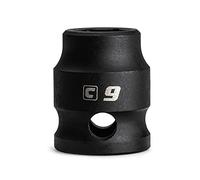 Capri Tools 9 mm Stubby Impact Socket, 3/8 in. Drive, 6 Point, Metric