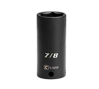 Capri Tools Deep Impact Socket, 3/8-Inch Drive, 6-Point, SAE (7/8-Inch)