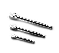 Capri Tools Ratchets, True 72-Tooth, 5-Degree Swing Arc (3-Piece Set/Low Profile) (12000C)