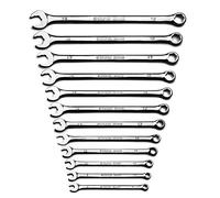 Capri Tools XT90 WaveDrive Pro Combination Wrench Set for Regular and Rounded Bolts, 8 to 19 mm, Metric, 12-Piece with Heavy Duty Canvas Pouch, CP11750-12MPK
