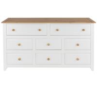 Capri Wide Chest - Multi Drawer - White