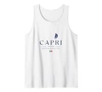 Capri Yacht Club Italy Flag Sailing Amalfi Mediterranean Sea Tank Top