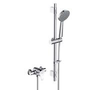 Capri3 Thermostatic Exposed Shower Valve with Riser Kit Chrome