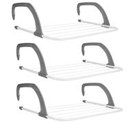 caprican 5 Bar Radiator Airer White | Over Radiator Clothes Drying Rack with Adjustable Arms | Space Saving Indoor Laundry Dryer & Towel Rack | Foldable Caravan & Balcony Airer | 2m Drying Space (3)