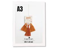 caprican A3 Picture Frames - White Photo Frames with Safe Perspex Front - A1 A2 A3 A4 A5 Photo Frames Multiple Pictures Sizes Colors, Portraits & Wall Mounting Orientation (29.7 x 42 cm)