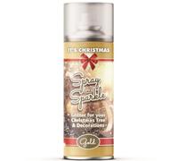 caprican Christmas Spray & Sparkle Glitter 200ml - Decorative Clear Lacquer with Silver & Gold Options - Add Festive Shine to Trees, Wreaths, Garlands & Holiday Decorations (Gold 2694)