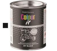 caprican Colour It Gloss Paint Tin 300ml - Quick-Drying, Hard-Wearing Brush-On Paint for Radiators, Metal & Indoor Outdoor Surfaces - Durable Heat Resistant Finish - Easy Application (Jet Black 3065)