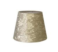 CAPRICAN Modern Tapered Light Shade Velvet Finish | 9" or 11" Diameter | Non-Electric Pendant or Table Lamp Shade for Living Room, Bedroom, Home Lighting Décor (Beige, 9 Inches)