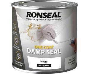caprican One Coat Damp Seal White 250ml | Permanent Damp Stain Blocker for Interior Walls and Ceilings | Breathable Moisture-Escape Technology | Paintable & Wallpaper Ready in 4 Hours | 250ml Tin