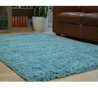 Caprican Soft Touch Shaggy Rug Thick Luxurious Soft 5 cm Dense Pile 80 x 150 cm Room (Duck Egg)