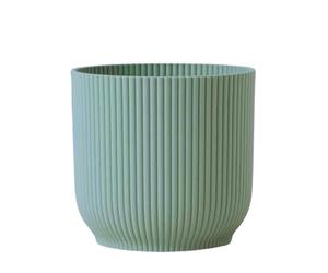 CAPRICAN Vibes Green Plant Pot - Stylish Indoor & Outdoor Flower Pots for Small Plants, Cute Plastic Plant Pots for Houseplants (Sorbet Green, 14 cm)