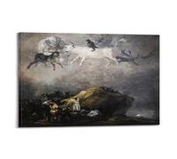 Capriccio Scene by Francisco De Goya by Maud Lewis Painting Art Poster Art Canvas Decor Wall Print Photo Home Modern Decoratives 12x18inch(30x45cm)