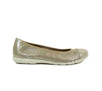 Caprice 22151 42 341 Taupe Metallic Leather Women's Slip On Shoes