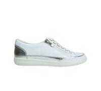 Caprice 23706 44 183 White/Silver Patent/Leather Women's Casual Trainers