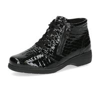 CAPRICE Amanda Womens Ankle Boots 7.5 Black Patent Croc