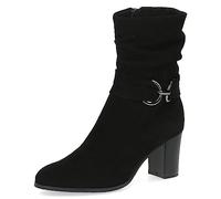 CAPRICE Women's 9-25328-41 Lace Up Heeled Ankle Boot, Black (Black Suede), 4.5 UK