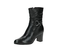 Caprice Ankle Boots 9-25328-41 G Width, Black soft nap, 6 UK