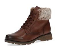 Caprice Women's Heather Womens Ankle Boots - Cognac Combi Lea - Size: 4.5