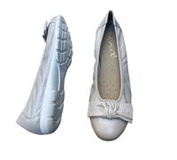Caprice Ballet Pump Womens Pearl Size UK 4 EU 37 G Deer Skin Leather Flat Shoes