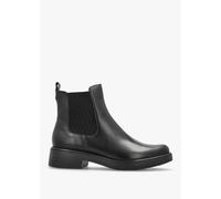 CAPRICE Black Leather Ankle Boots Colour: Black Leather, Size: 7.5