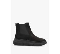 CAPRICE Black Nubuck Ankle Boots Colour: Black Suede, Size: 38