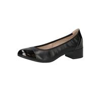 CAPRICE Comfort Women Pumps Low Heel Elegant, Black (Black Nappa), 6 UK
