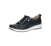 Caprice Comfort Women's Flat Leather Sneakers with Zipper