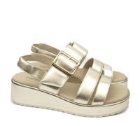 CAPRICE COMFORTABLE WEDGE SANDALS WITH BUCKLE BAND